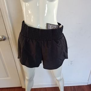 Black athletic shorts